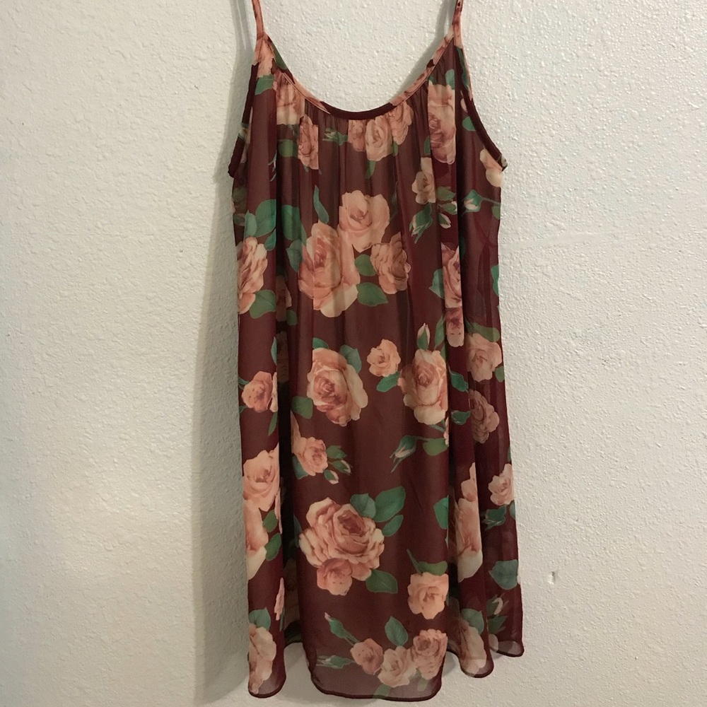 Windsor Floral dress with a scoop back